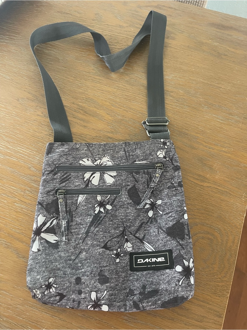 Dakine Crescent Floral Gray Crossbody Bag